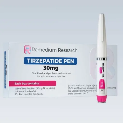 Tirzepatide 30mg Pen Remedium Research UK GLP-1 GIP peptide research